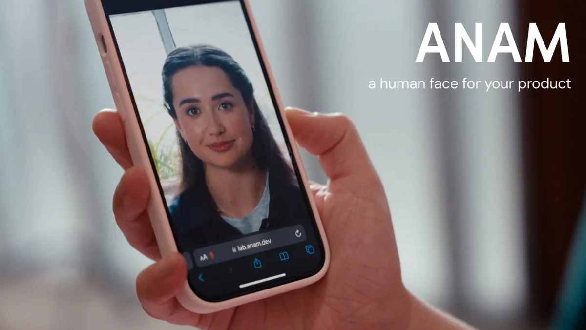 AI human avatar startup Anam used this pitch deck to raise $9 million · slide 1