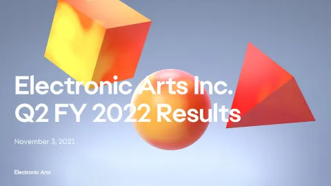 Electronic Arts | Results Presentation Deck | 20 slides