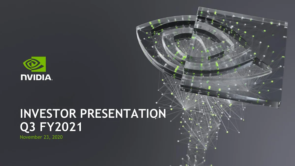 NVIDIA | Investor Presentation Deck | 58 slides · slide 1