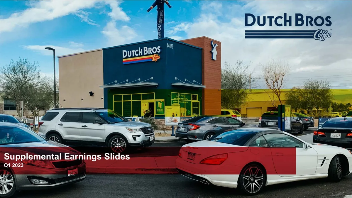 Dutch Bros | Results Presentation Deck | 20 slides · slide 1