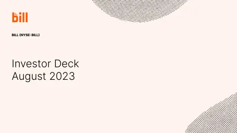 Bill.com | Investor Presentation Deck | 29 slides