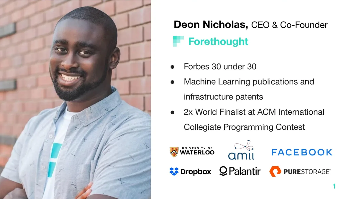 A Black founder used this unusual pitch deck to raise $17 million from Ashton Kutcher;; Sean 'Diddy' Combs;; and the CEO of Qualtrics · slide 1