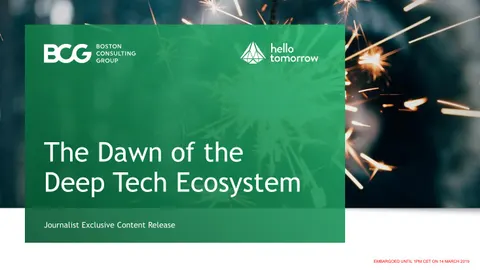 The Dawn of the Deep Tech Ecosystem