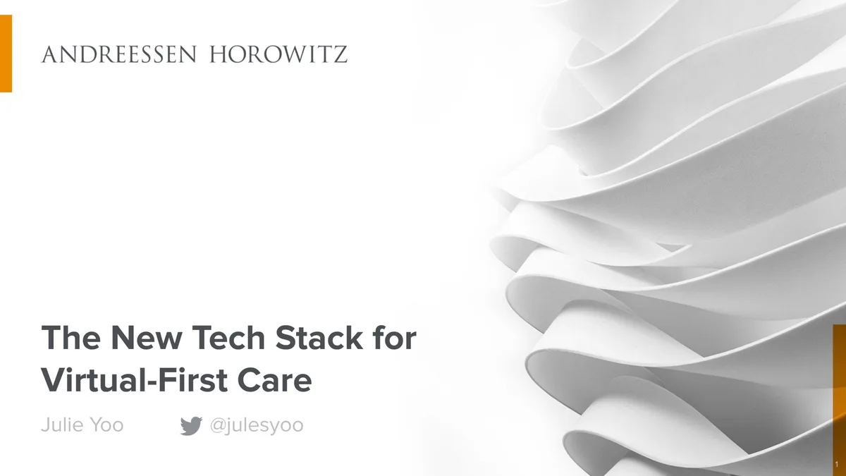 a16z | Market Presentation Deck | 11 slides · slide 1