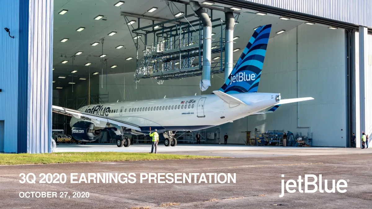 jetBlue | Results Presentation Deck | 22 slides · slide 1