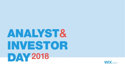 Wix | Investor Day Presentation Deck | 153 slides