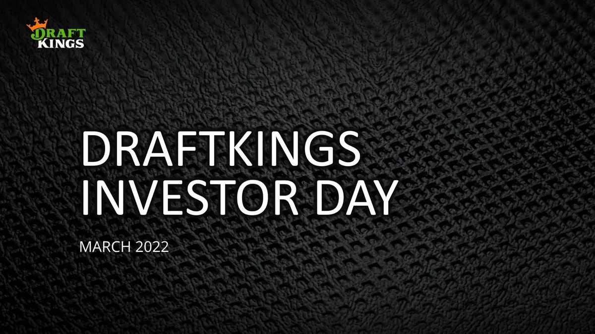 DraftKings | Investor Day Presentation Deck | 50 slides · slide 1