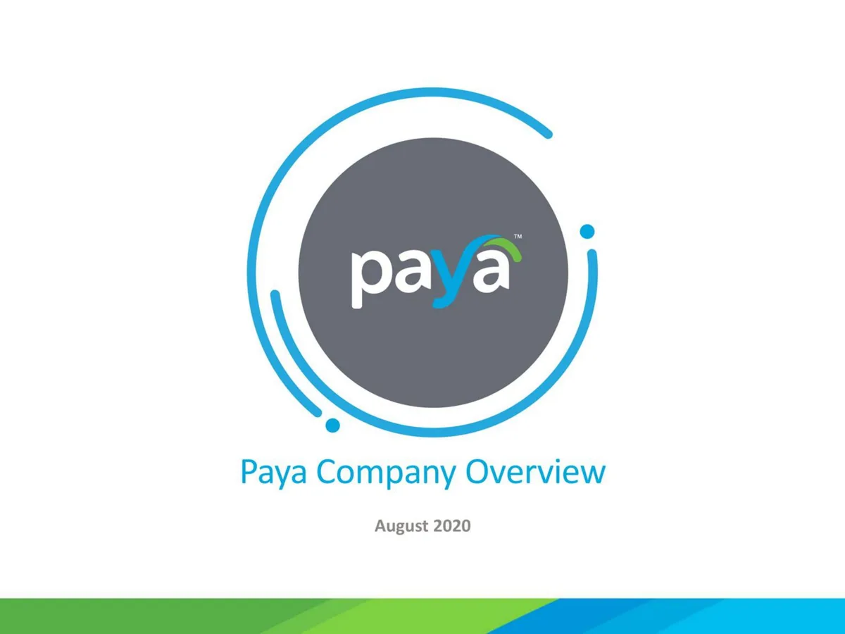 Paya | SPAC Presentation Deck | 40 slides · slide 1