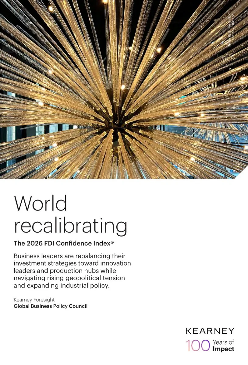 World recalibrating 2026 FDI · slide 1