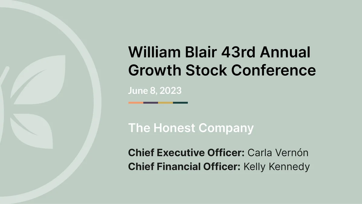 Honest | Investor Conference Presentation Deck | 19 slides · slide 1