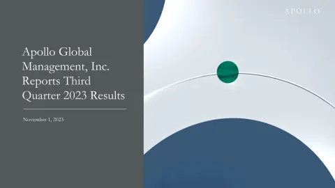 Apollo Global Management | Results Presentation Deck | 41 slides