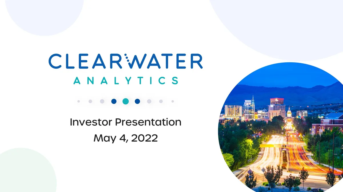 Clearwater Analytics | Results Presentation Deck | 37 slides · slide 1