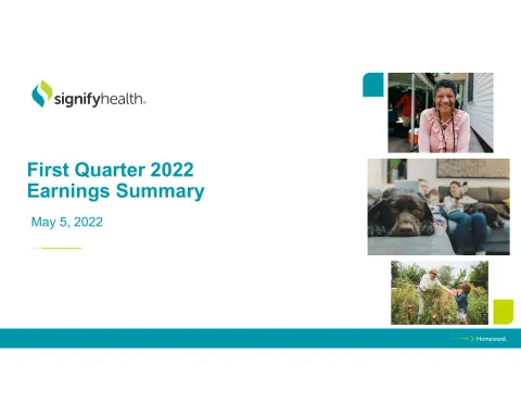 Signify Health | Results Presentation Deck | 10 slides