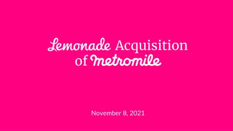 Lemonade | Mergers and Acquisitions Presentation Deck | 10 slides