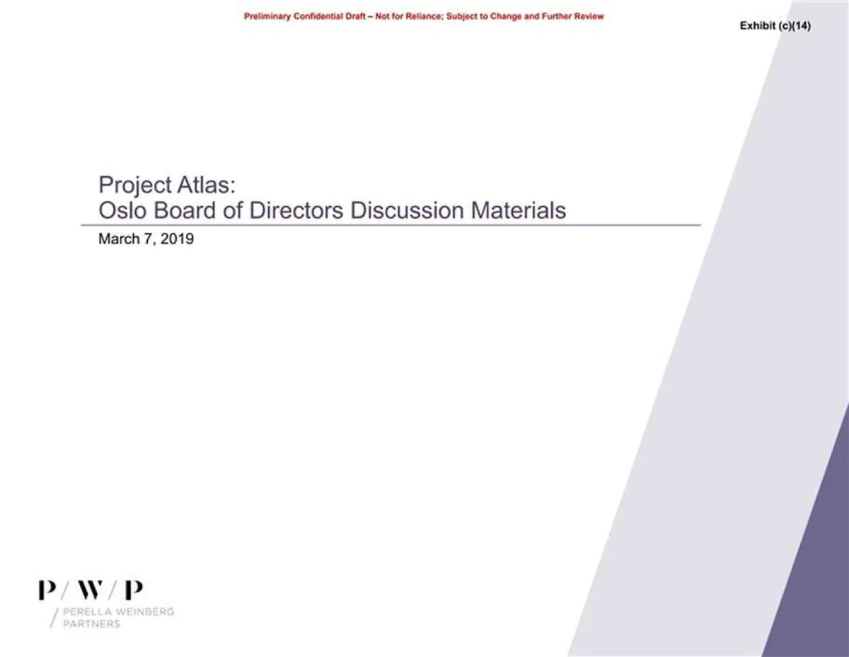 Perella Weinberg Partners | Investment Banking Pitch Book | 25 slides · slide 1