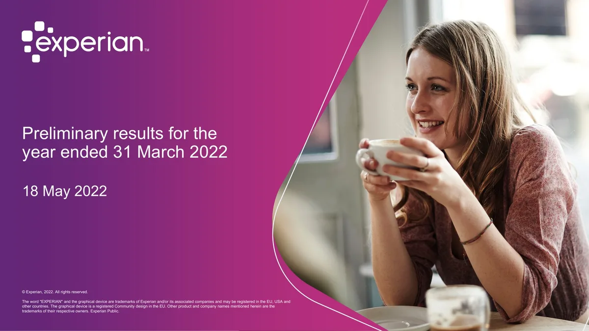 Experian | Results Presentation Deck | 37 slides · slide 1