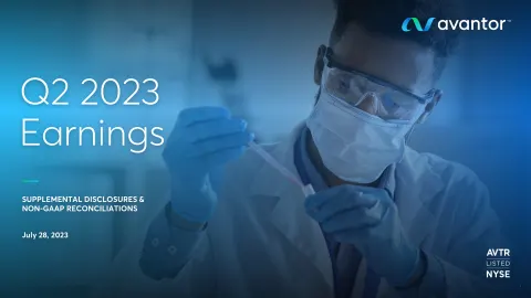 Avantor | Results Presentation Deck | 13 slides