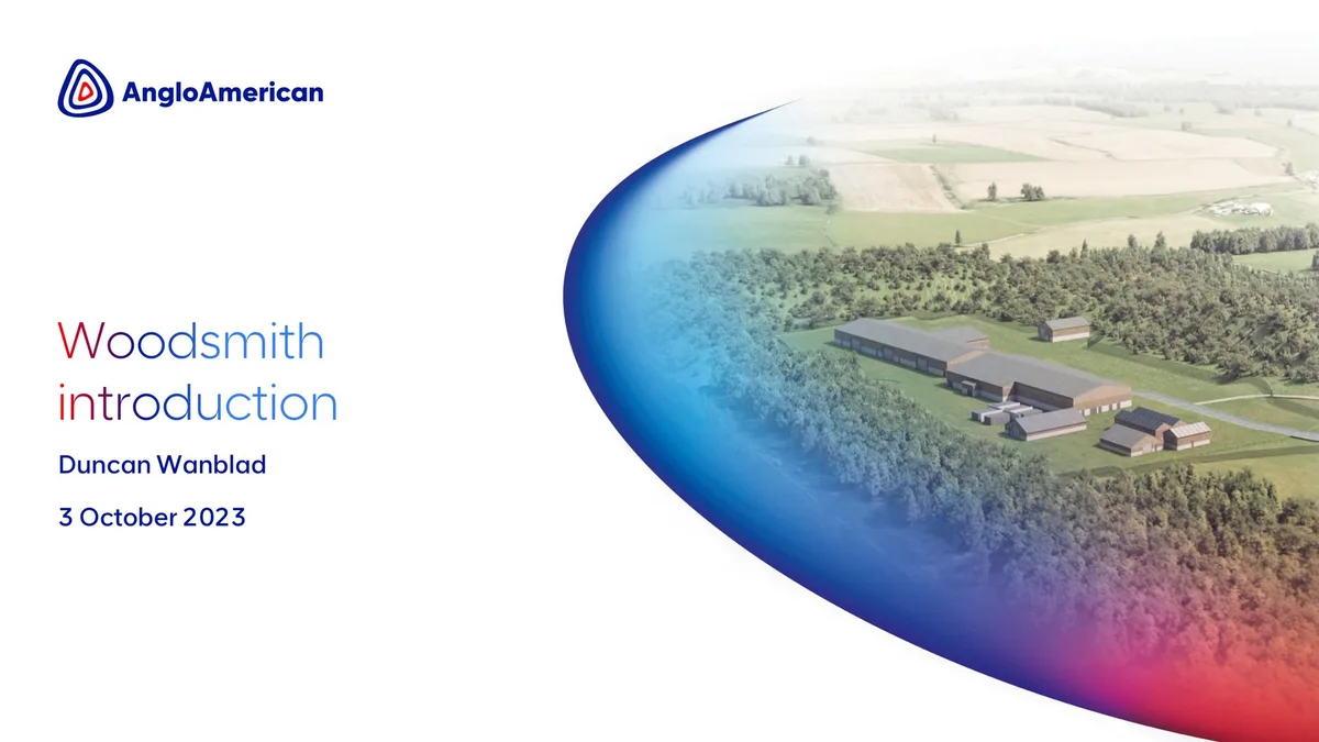 AngloAmerican | Investor Presentation Deck | 12 slides · slide 1