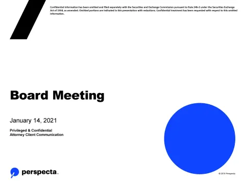 Perspecta | Investor Presentation Deck | 20 slides