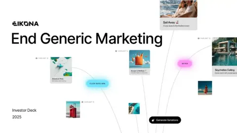 Pitch deck: Eikona raises $5M for AI lifecycle marketing platform
