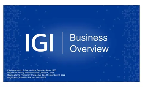 IGI | IPO Presentation Deck | 23 slides
