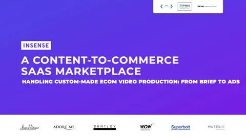 Insense pitch deck that raised $2.5 million for UGC e-commerce startup