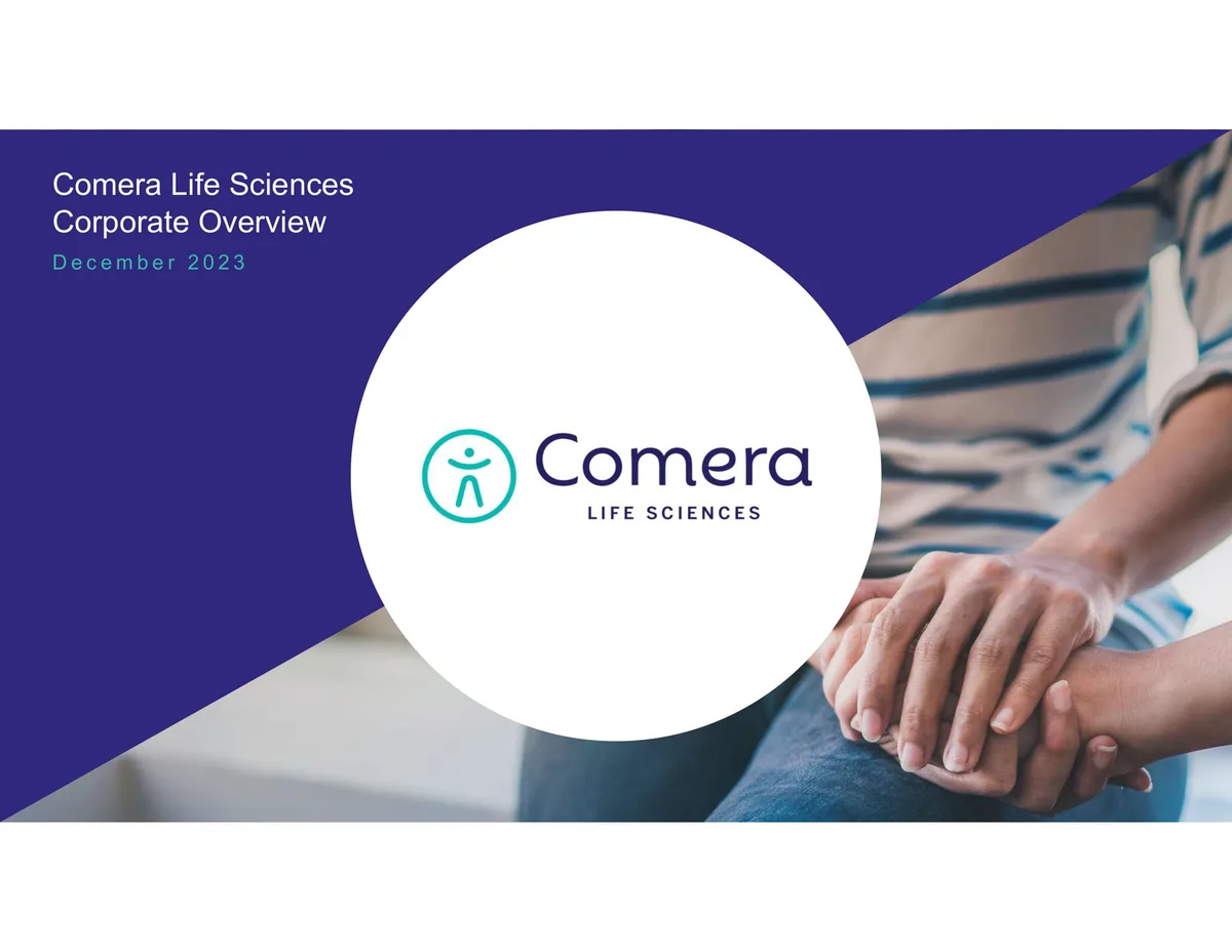 Comera | Investor Presentation Deck | 16 slides · slide 1