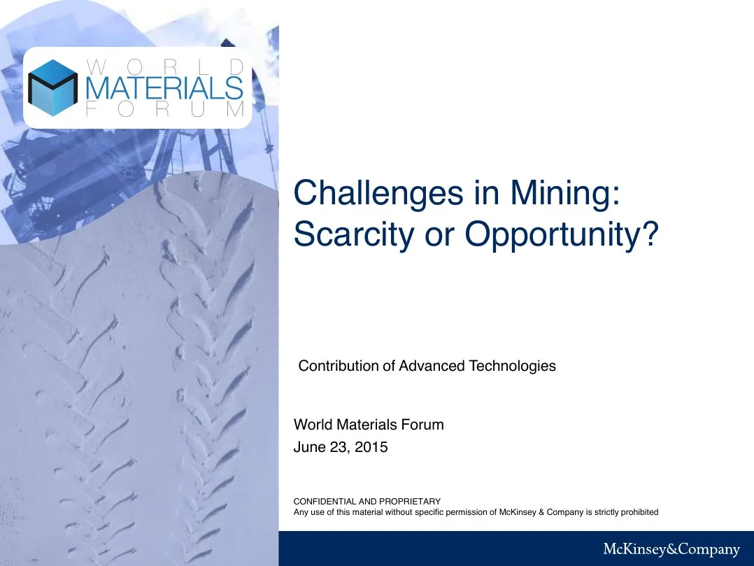 Challenges in Mining Scarcity Opportunity · slide 1