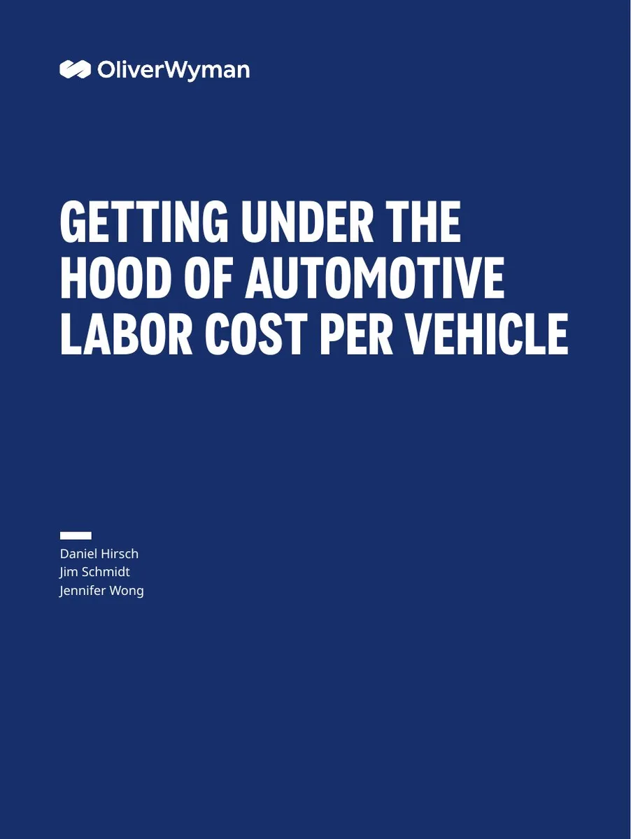 Labor Cost Per Vehicle Report · slide 1