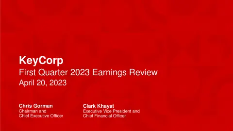 KeyCorp | Results Presentation Deck | 30 slides