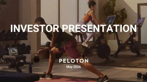 Peloton | Investor Presentation Deck | 30 slides