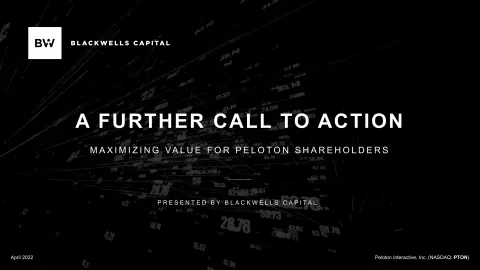Blackwells Capital | Activist Presentation Deck | 71 slides