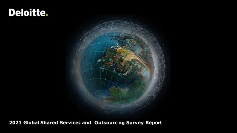 2021 Global Shared Services and Outsourcing Survey Report
