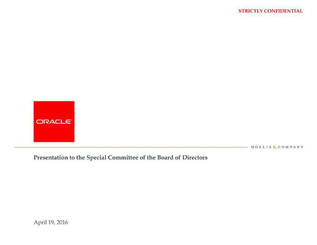 Moelis &amp; Company | Investment Banking Pitch Book | 29 slides · slide 1