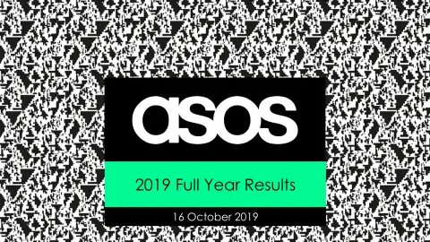 Asos | Results Presentation Deck | 26 slides