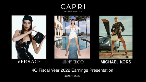 Capri Holdings | Results Presentation Deck | 17 slides