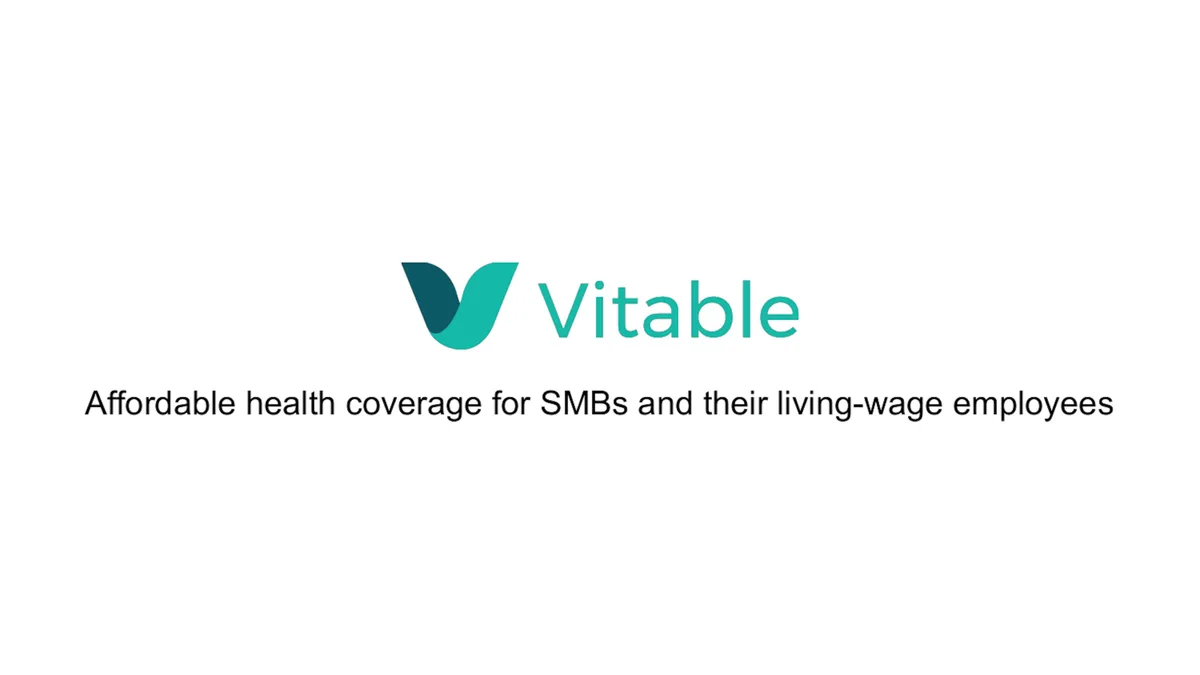 SoftBank invested some of its first millions from a new $100 million fund in Vitable Health after seeing this pitch deck · slide 1