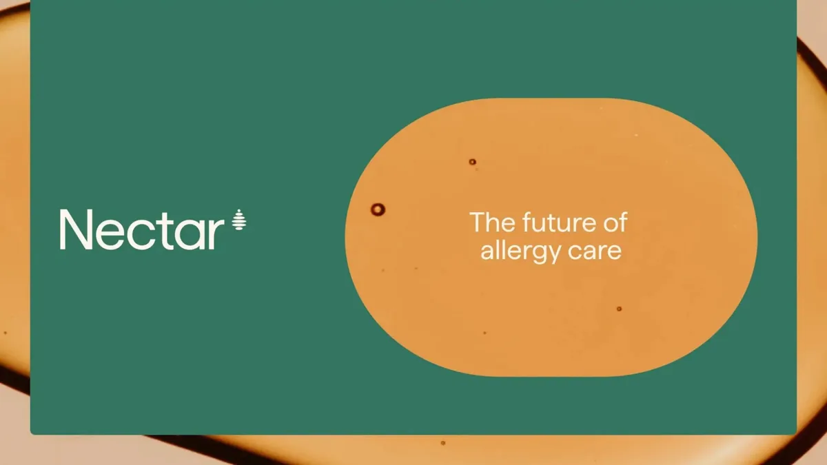The pitch deck allergy startup Nectar used to raise $16.5 million · slide 1