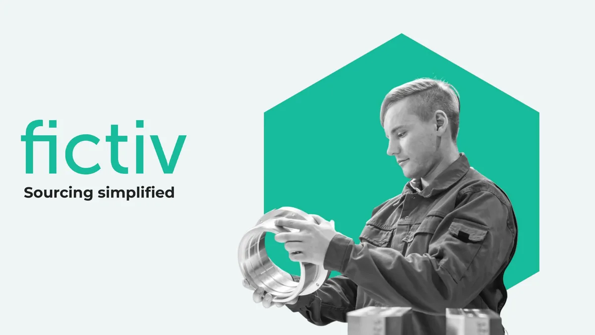 Series E pitch deck: Fictiv raises $100 million backed by Bill Gates · slide 1