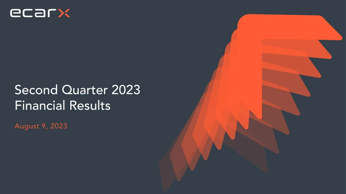 Ecarx | Results Presentation Deck | 22 slides · slide 1