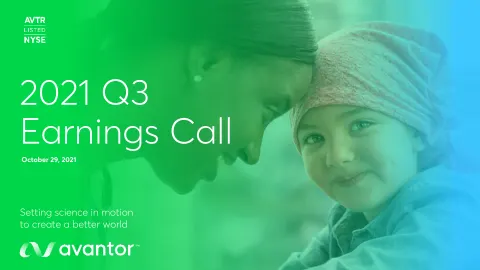 Avantor | Results Presentation Deck | 18 slides