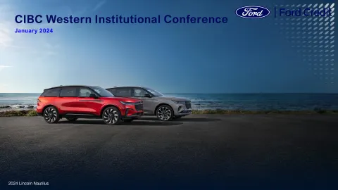 Ford | Investor Conference Presentation Deck | 56 slides