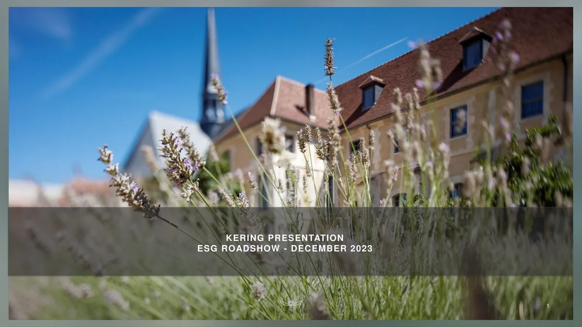 Kering | ESG Presentation Deck | 80 slides · slide 1