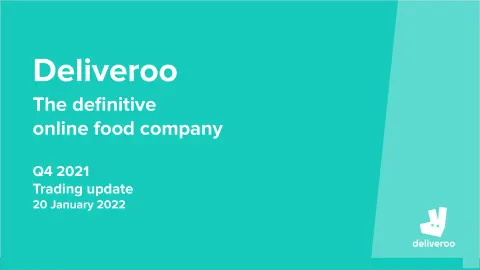 Deliveroo | Results Presentation Deck | 14 slides