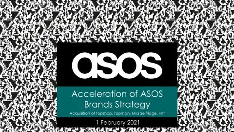 Asos | Mergers and Acquisitions Presentation Deck | 16 slides