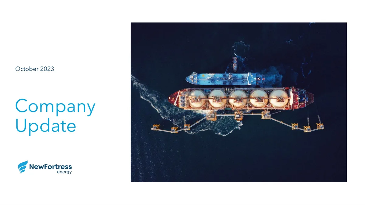 NewFortress Energy | Investor Presentation Deck | 40 slides · slide 1