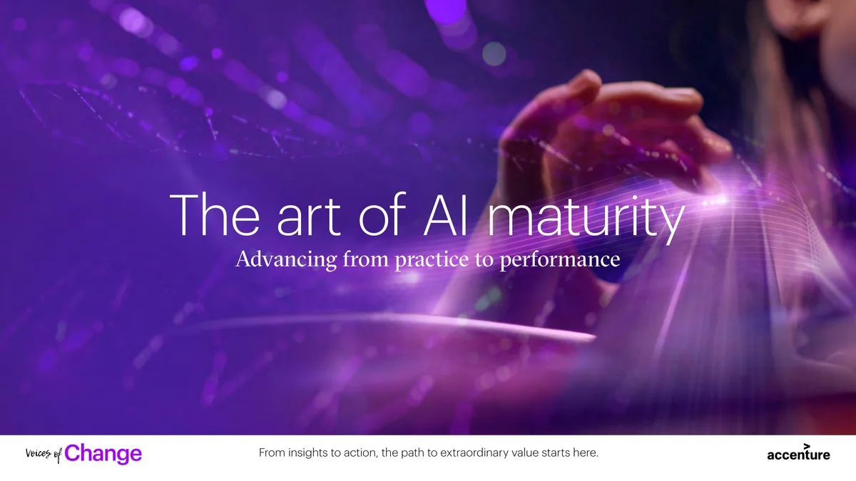 The art of AI maturity Advancing from practice to performance · slide 1