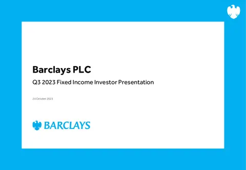 Barclays Q32023 FI Presentation