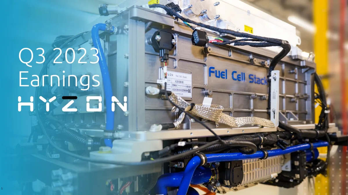 Hyzon | Results Presentation Deck | 15 slides · slide 1