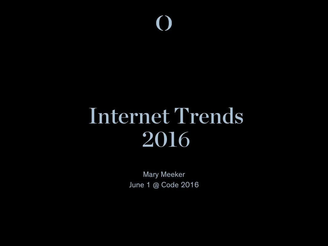 2016 Bond Cap Internet Trends 2016 · slide 1
